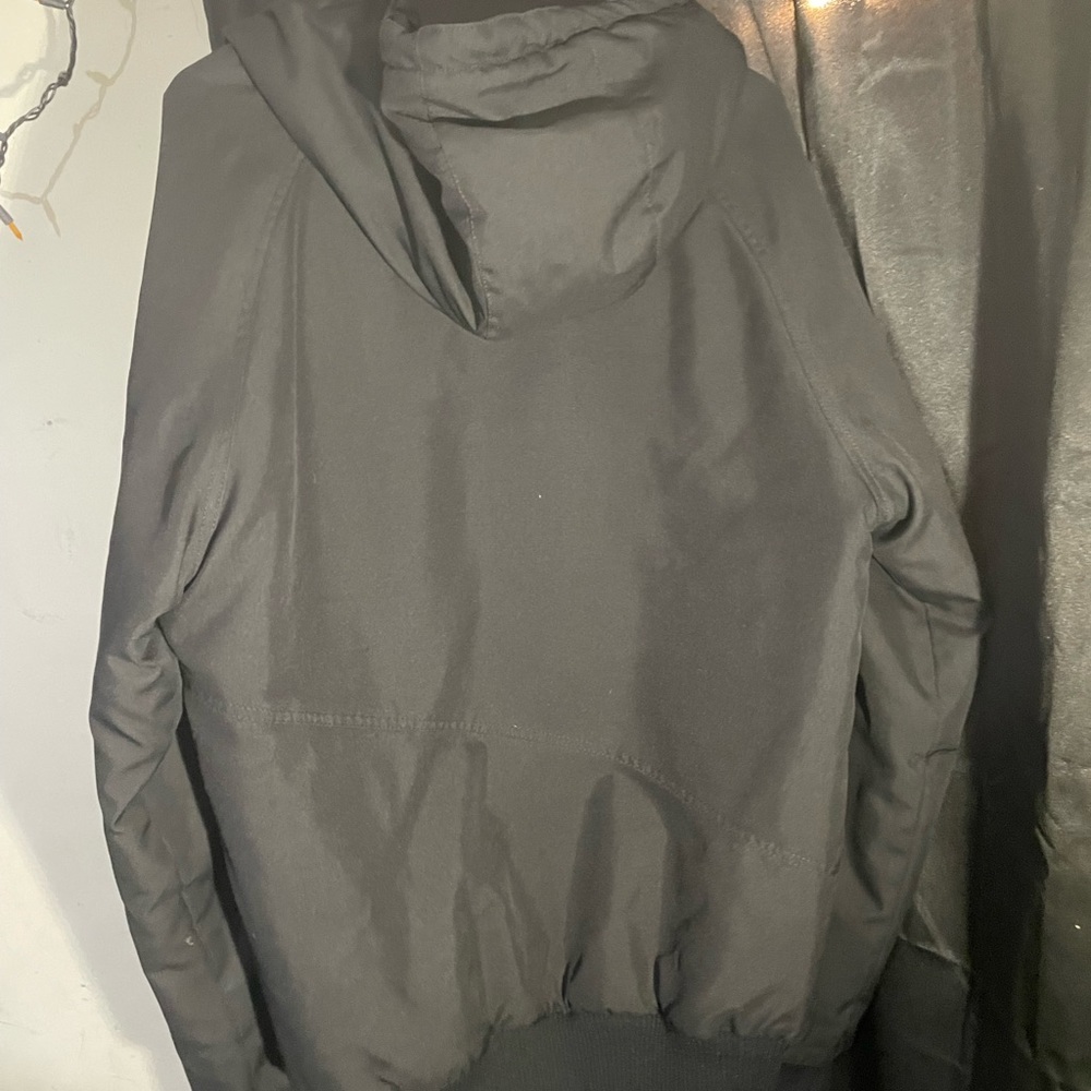 Black YKK Winter Hoodie - Picture 2 of 9